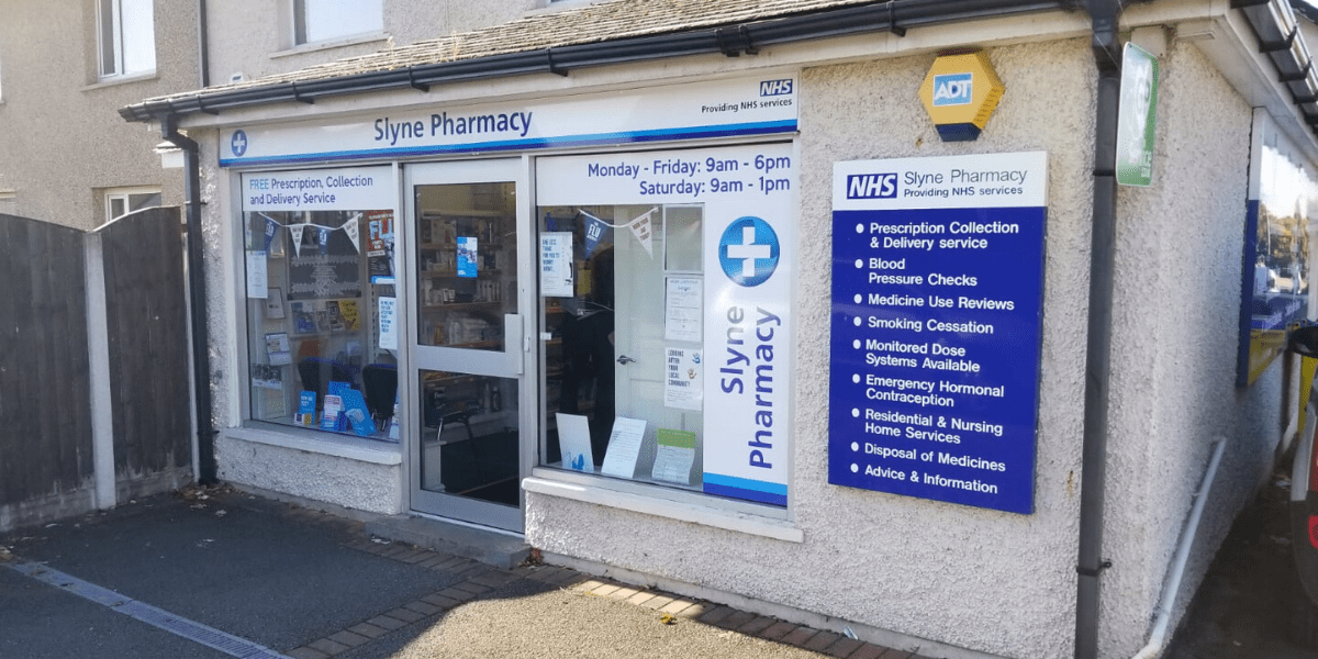 Front of Slyne Pharmacy